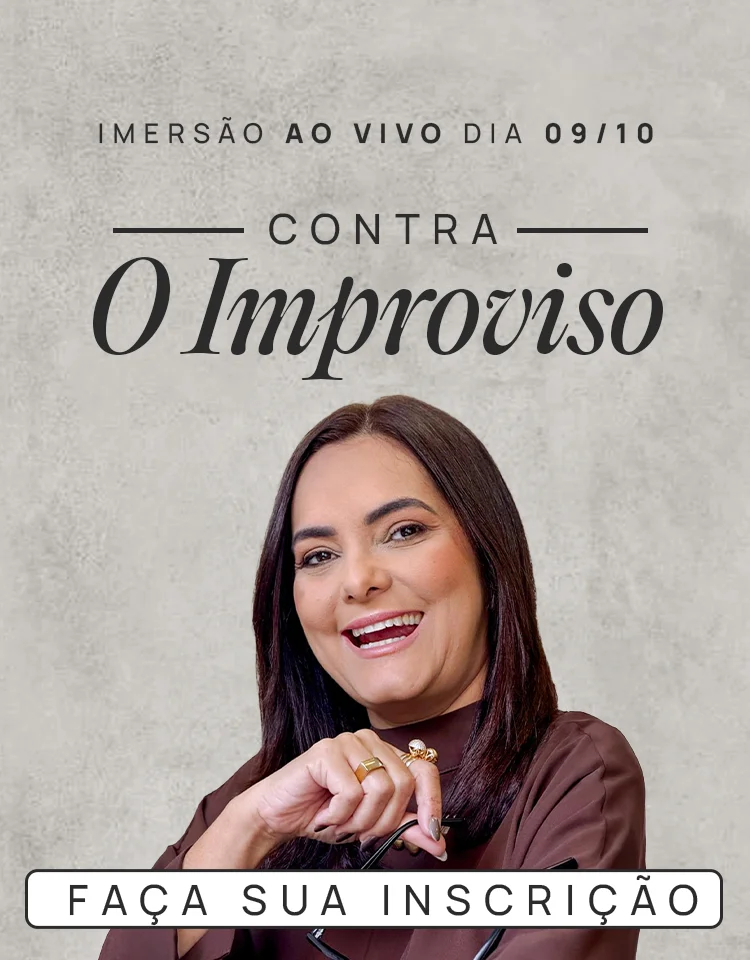 Foto de Cleide Ferreira convidando para a imersão